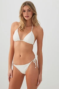 Haut de maillot triangle brodé