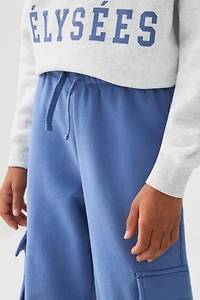 Pantalon cargo à jambe large en Molleton MADESOFT