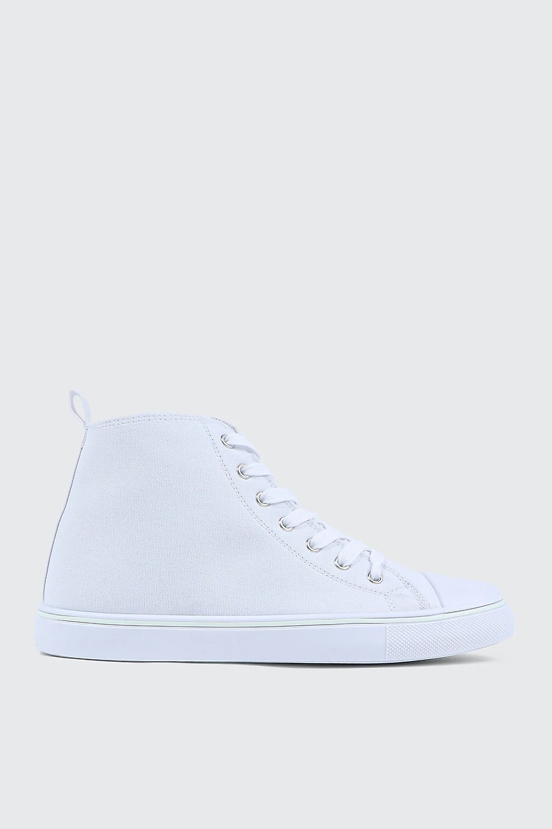 Espadrilles montantes à bout renforc