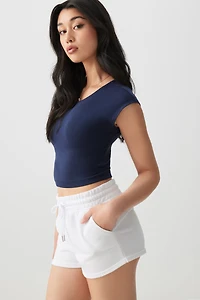 Ardene French Terry Shorties in | Size | Polyester/Cotton | Eco-Conscious