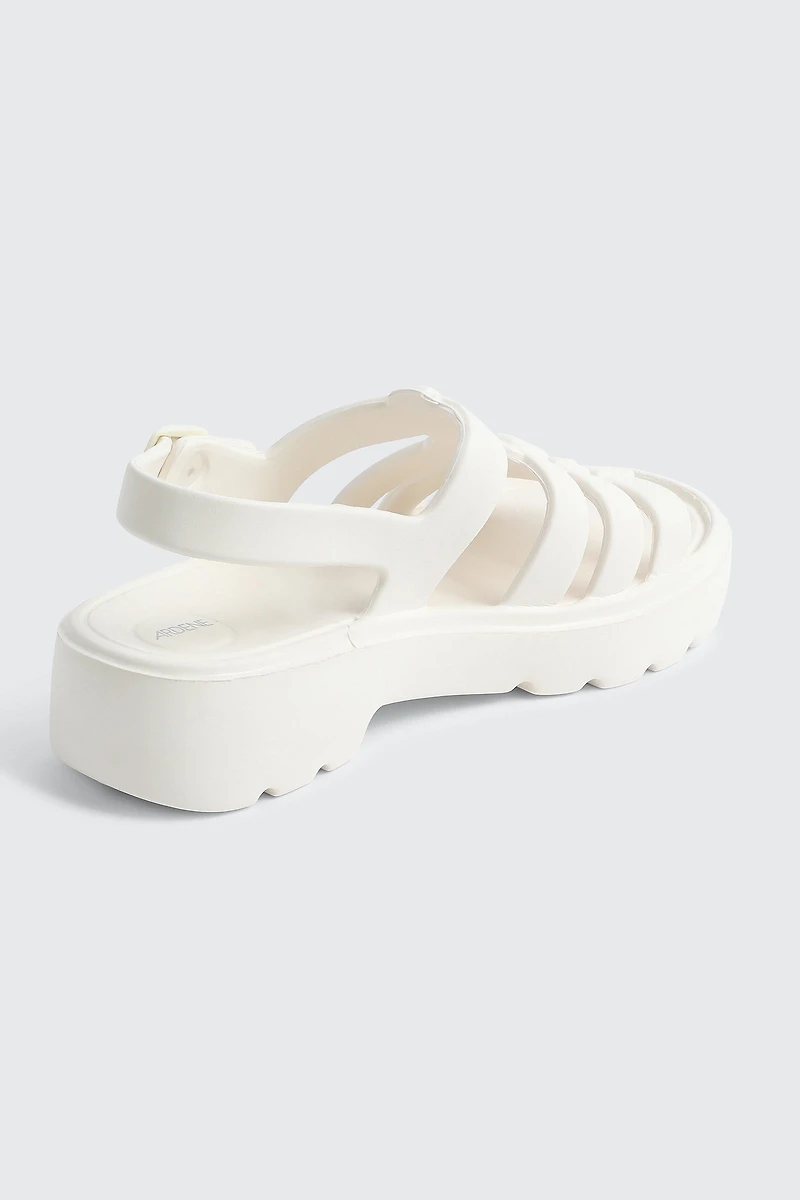 Sandales plateformes de style pêcheur