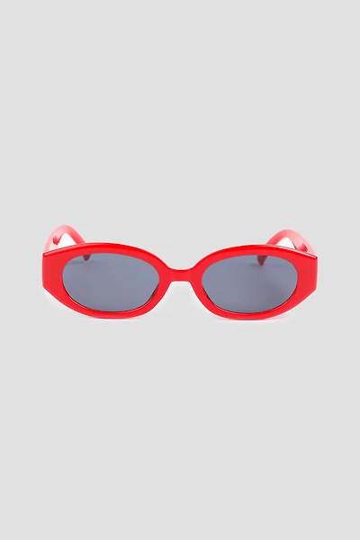 Ardene Oval Sunglasses in Red