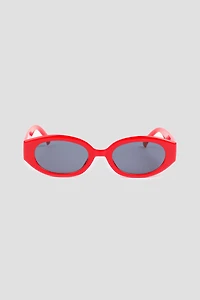 Ardene Oval Sunglasses in Red
