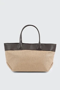 Sac fourre-tout effet paille