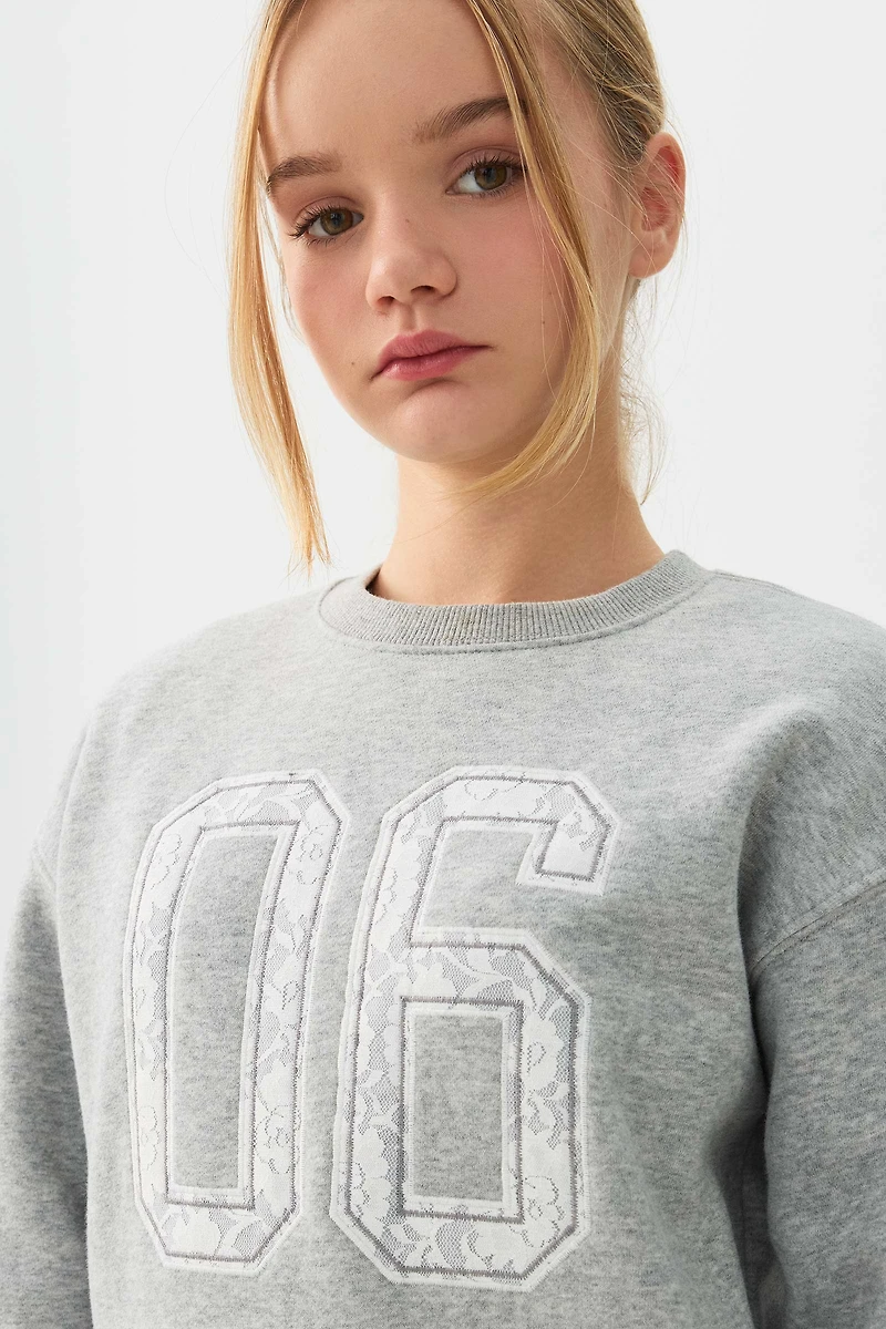 Chandail à col rond en Molleton MADESOFT