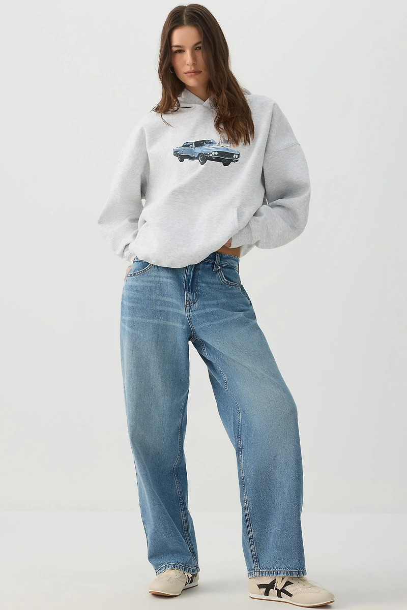 Le jean Untamed coupe ample et taille mi-haute