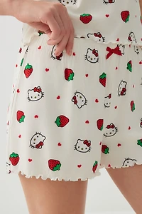 Ensemble pyjama à bordure frisons Hello Kitty