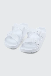 Ardene Two-Strap Slide Sandals in White | Size