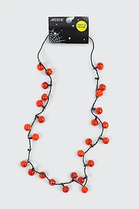Ardene Light Up Pumpkin Necklace in Orange