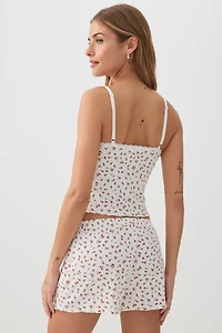 Ensemble pyjama côtelé en tissu HUSHKNIT