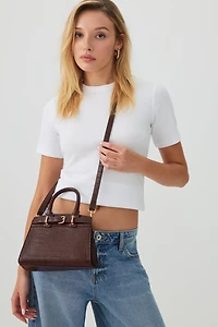 Sac fourre-tout embossé croco