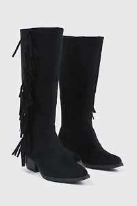 Bottes de cowboy aux genoux