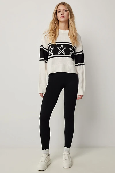 Ardene Soft Inside Seamless Leggings in Black | Size Small | Polyester/Spandex