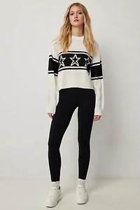 Ardene Soft Inside Seamless Leggings in Black | Size Small | Polyester/Spandex