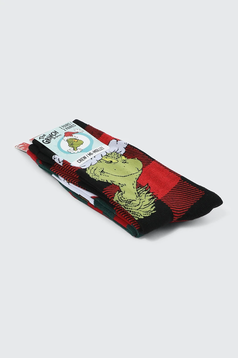 2 paires de chaussettes Le Grincheux