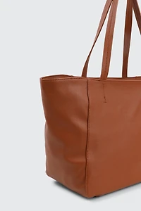 Grand sac fourre-tout en faux cuir