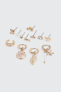 Lot de 12 boucles d'oreilles