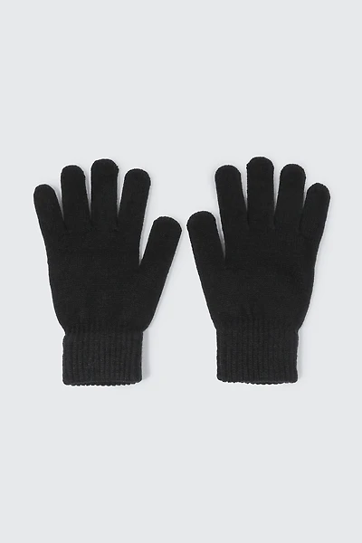Ardene Man Knit Gloves For Men in Black | 100% Acrylic