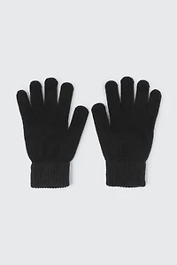 Ardene Man Knit Gloves For Men in Black | 100% Acrylic