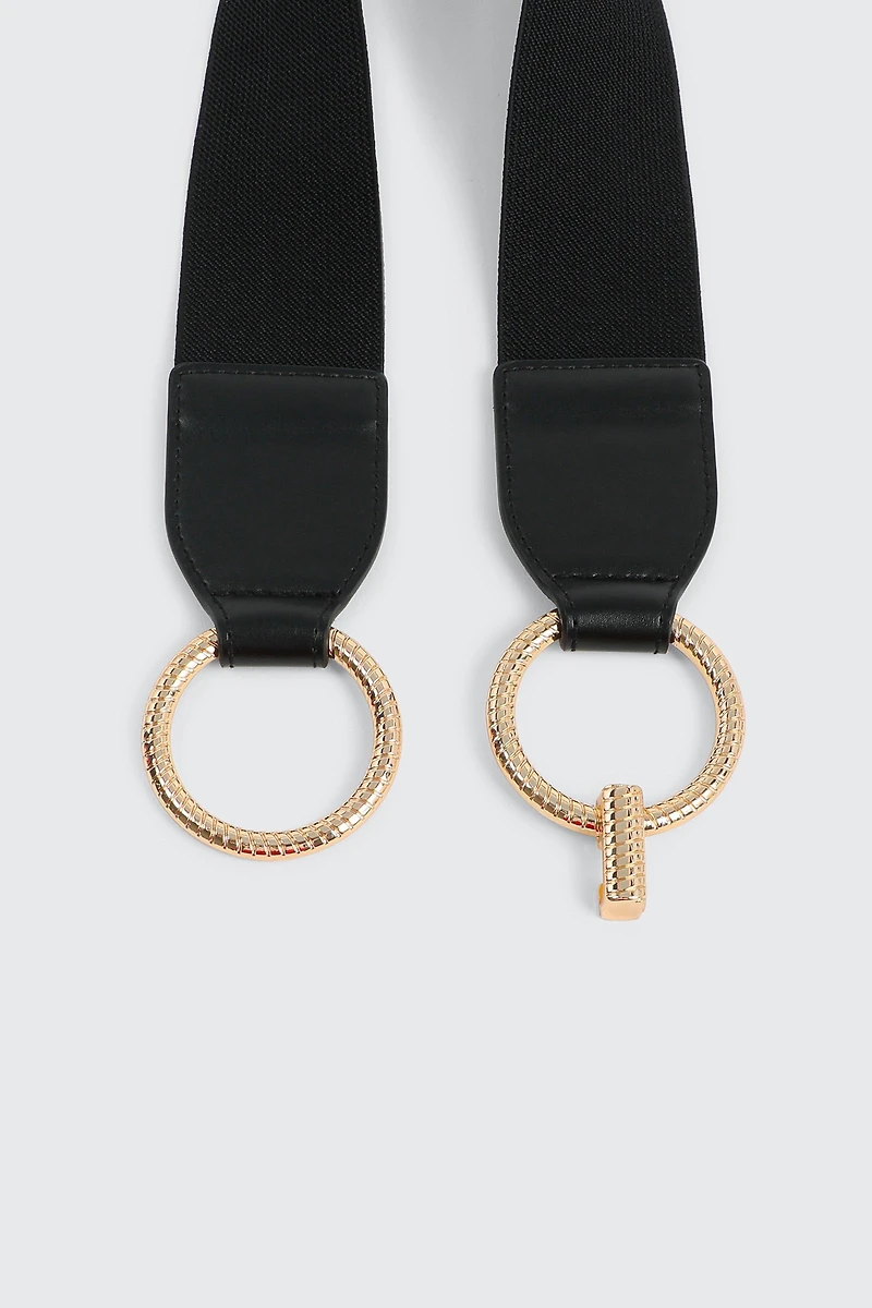 Ceinture extensible à boucle en cercle