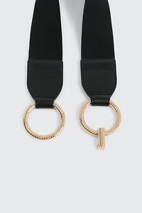 Ceinture extensible à boucle en cercle