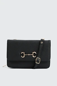 Ardene Convertible Phone Bag in Black | Faux Leather/Polyester