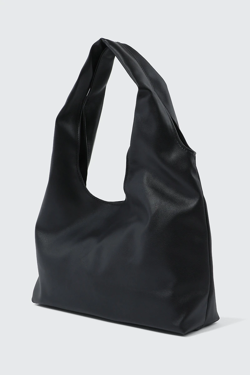 Grand sac d'épaule à poignée torsadée