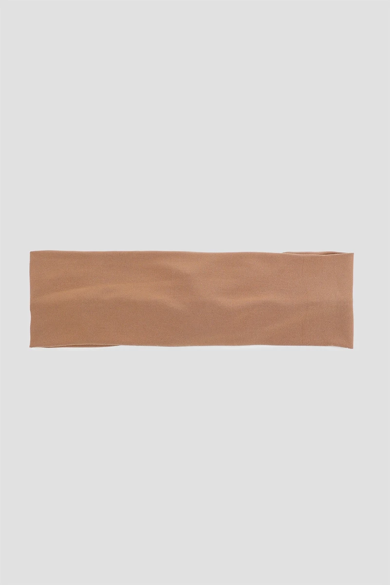 Ardene Knotted Headwrap in Cognac | Polyester