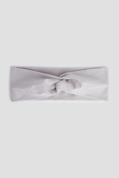 Ardene Beige Twist Headwrap in Light Grey