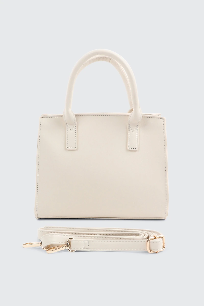 Sac à main carré à détail de cadenas