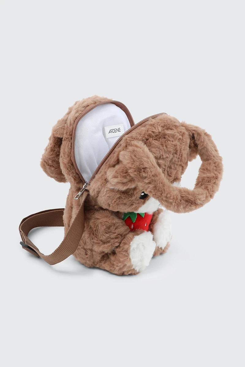 Sac bandoulière animal en peluche