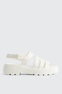 Sandales plateformes de style pêcheur