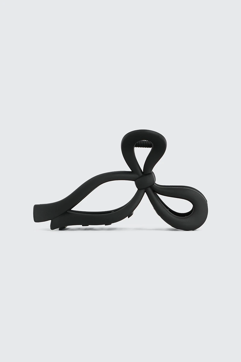 Ardene Bow Shaped Hair Claw in Black
