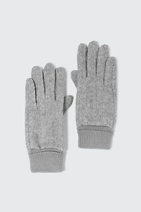 Ardene Touch Screen Gloves in Grey | Polyester