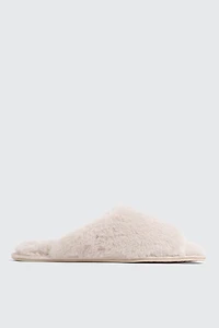 Pantoufles en fausse fourrure