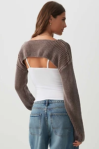 Chandail boléro à col bateau