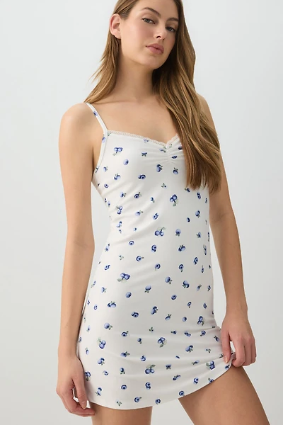 Nuisette imprimée en tissu HUSHKNIT