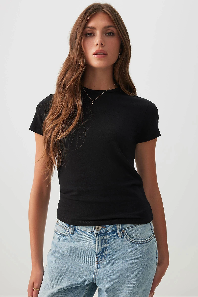 Ardene Effortless Everyday T-Shirt in | Size | Cotton/Elastane | Eco-Conscious