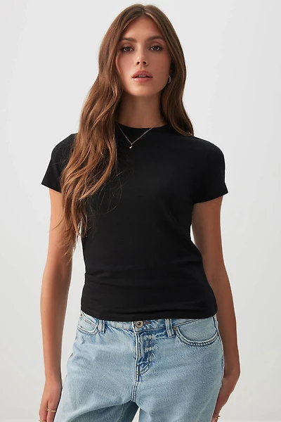 Ardene Effortless Everyday T-Shirt in | Size | Cotton/Elastane | Eco-Conscious