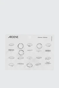 Lot de 20 bagues assorties