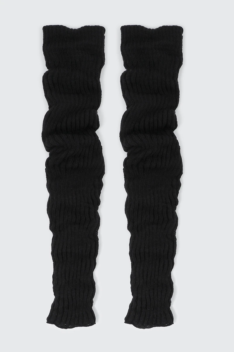 Ardene Over-the-Knee Leg Warmers in Black | 100% Acrylic