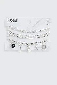 Lot de 3 bracelets en chaîne à breloques