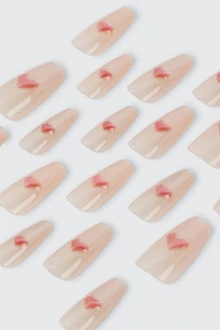 Ardene 20-Pack Heart Fake Nails