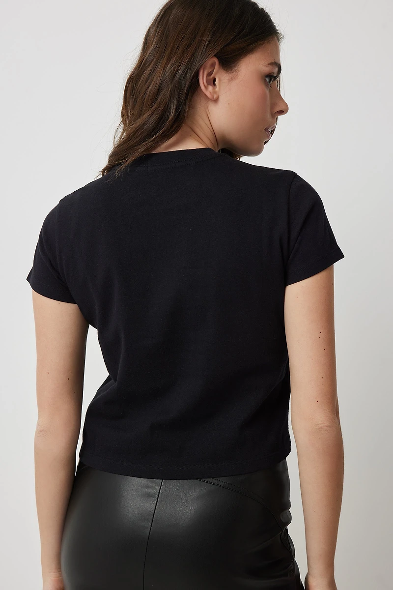 T-shirt court graphique