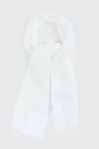 Ardene Solid Lightweight Scarf in Off-White | Polyester