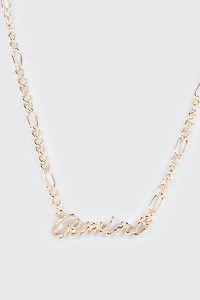 Collier signe du zodiaque Gemini