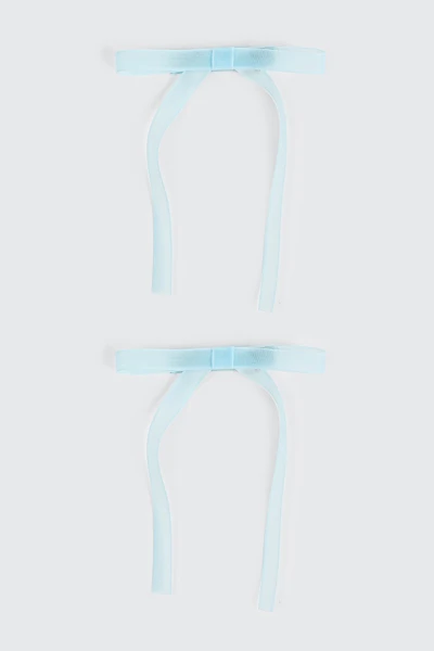 Ardene 2-Pack Tulle Hair Bows in Light