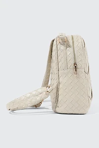 Minisac à dos tressé matelass