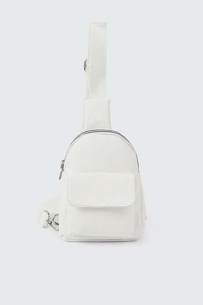 Ardene Sling Bag in White | 100% Recycled Polyester | Eco-Conscious