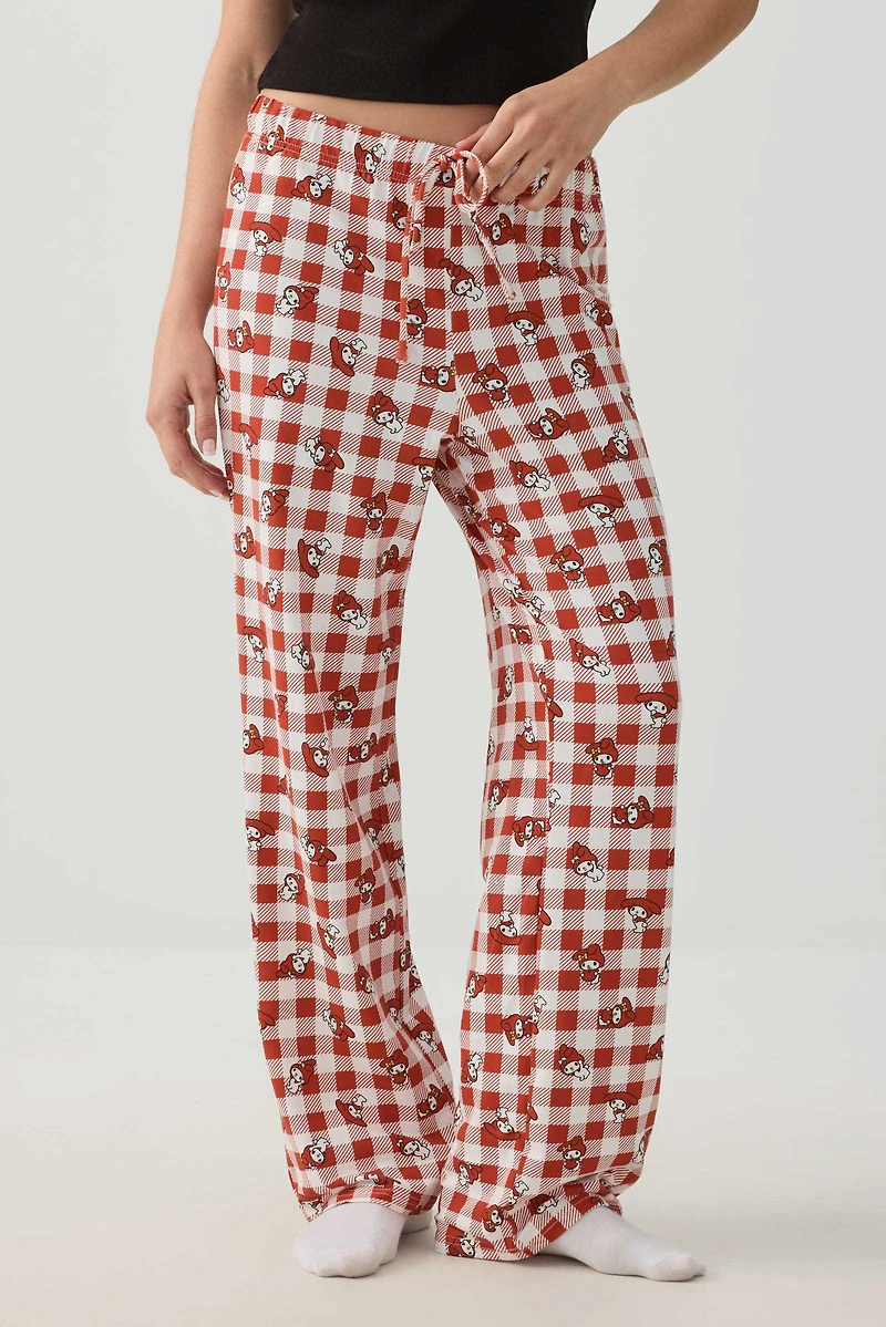 Pantalon de pyjama à jambe droite My Melody